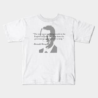 Reagan: Nine Most Terrifying Words Kids T-Shirt